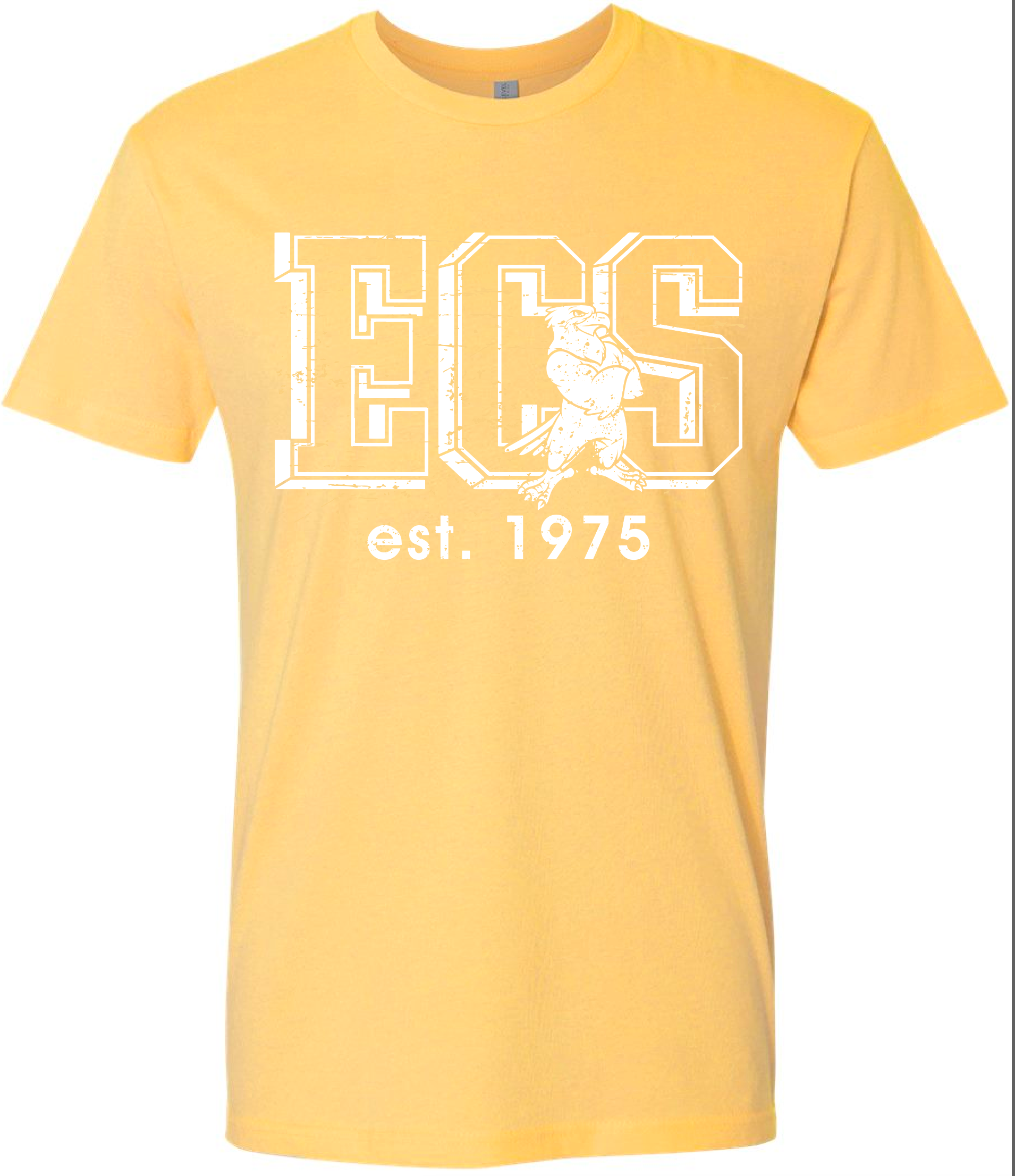 Mascot Short Sleeve Shirt - Adult & Youth - Yellow | Evansville Christian  School Spirit Wear